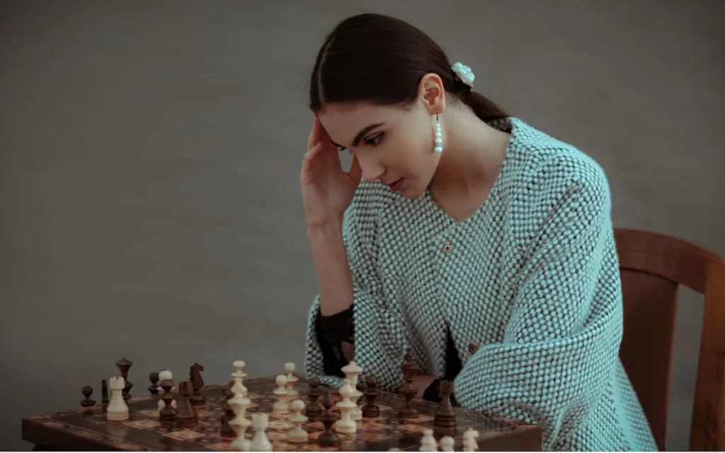 Brain exercises Image Credit: Photo by emre keshavarz: https://www.pexels.com/photo/pensive-ethnic-woman-thinking-on-chess-move-7207270/