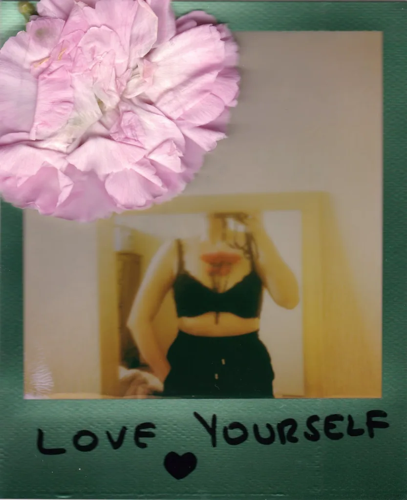How to Learn to Love Yourself Image Credit: Photo by Lisa Fotios: https://www.pexels.com/photo/a-pink-flower-on-a-polaroid-7223515/