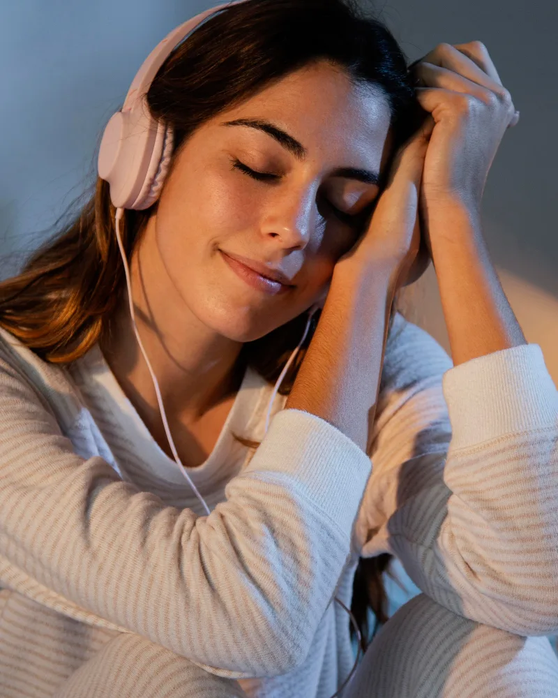 Alternative Therapies for Depression Image Credit: <a href="https://www.freepik.com/free-photo/woman-using-headphones-music-home-bed_12247595.htm#fromView=search&page=1&position=44&uuid=81d2f963-9b89-4eb9-9251-b0c3cf17a1de">Image by freepik</a>