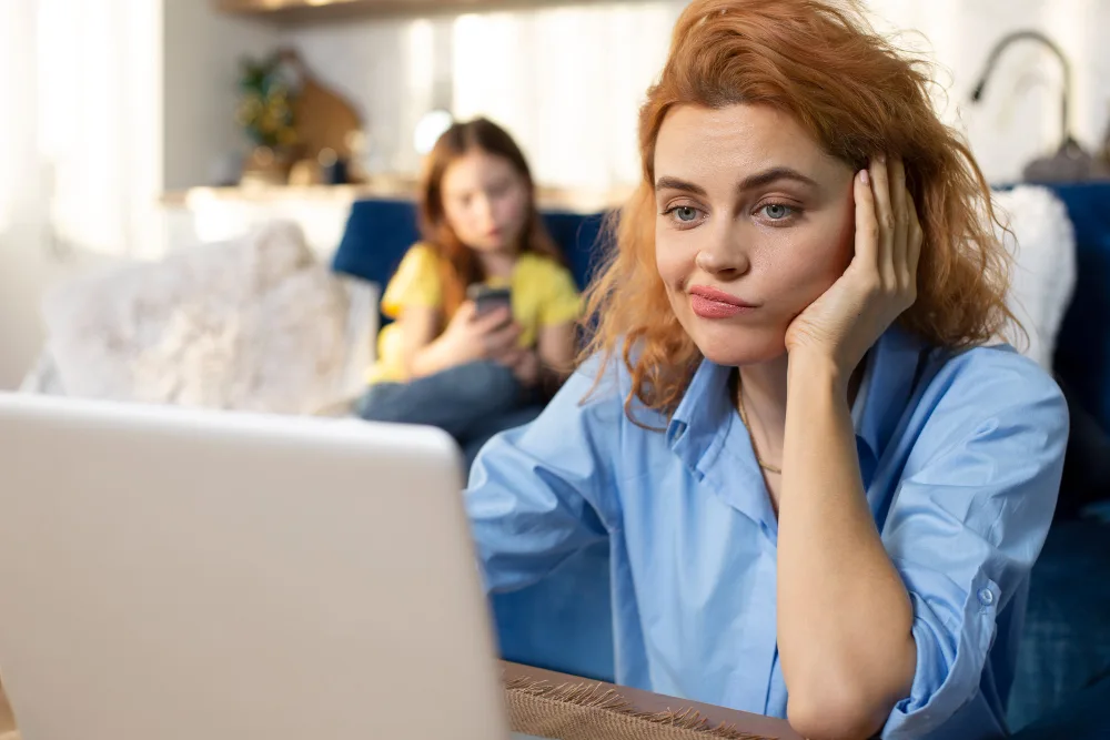 Online ADHD Treatment Image Credit: <a href="https://www.freepik.com/free-photo/parent-trying-work-from-home-surrounded-by-kids_22376943.htm#fromView=search&page=1&position=38&uuid=dee649c2-a7df-4cfd-8753-d684cc6e8087">Image by freepik</a>