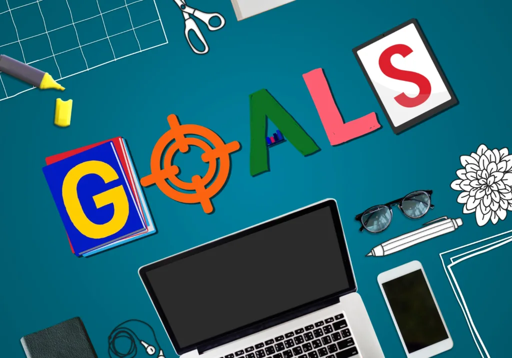 Goal Setting and Productivity Image Credit: <a href="https://www.freepik.com/free-photo/brand-branding-project-goals-word-concept_16436723.htm#fromView=search&page=2&position=10&uuid=8cfc6ed0-e477-4bdd-bc72-3c8eaa73cde1">Image by rawpixel.com on Freepik</a>